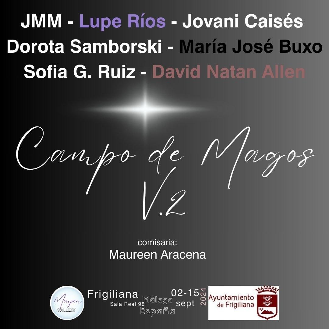 Banner de la exposición colectiva Campo de Magos 2